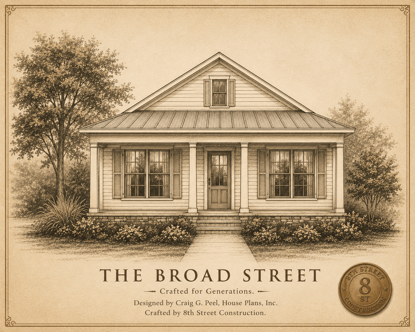 The Broad Street — architectural portrait rendering