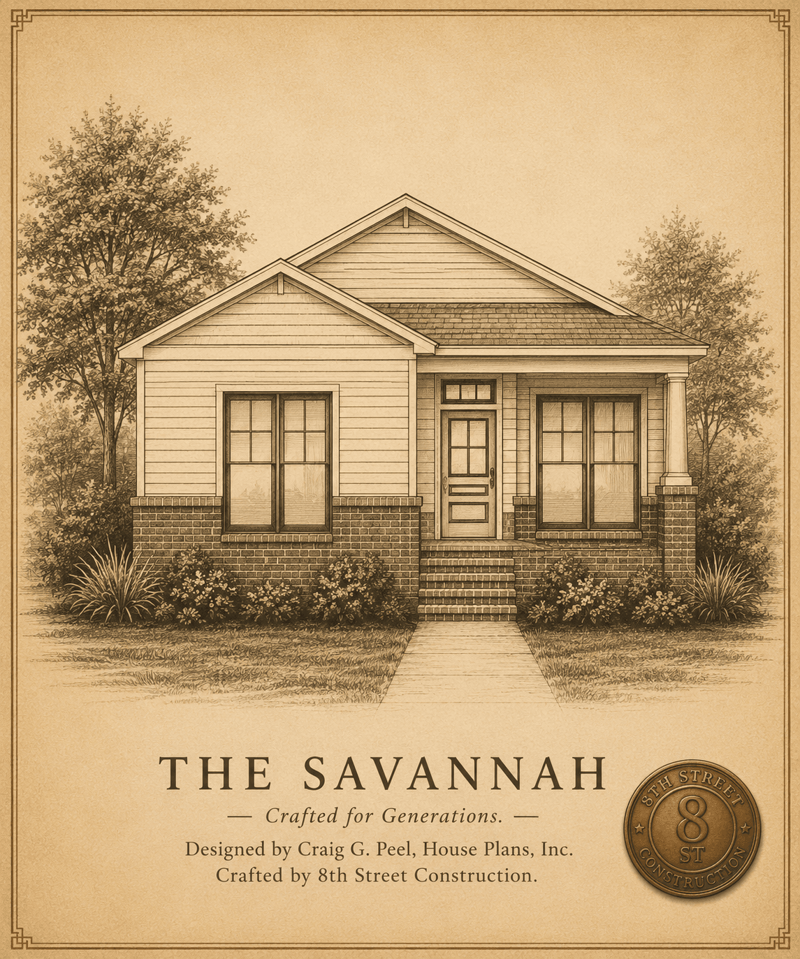 The Savannah — architectural portrait rendering